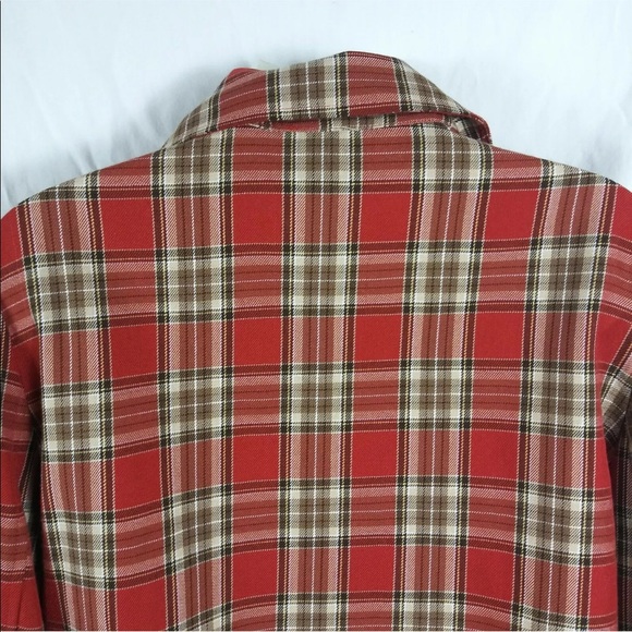 Southern lady plaid nerdy vintage shirt jac sz 12 - Picture 5 of 6